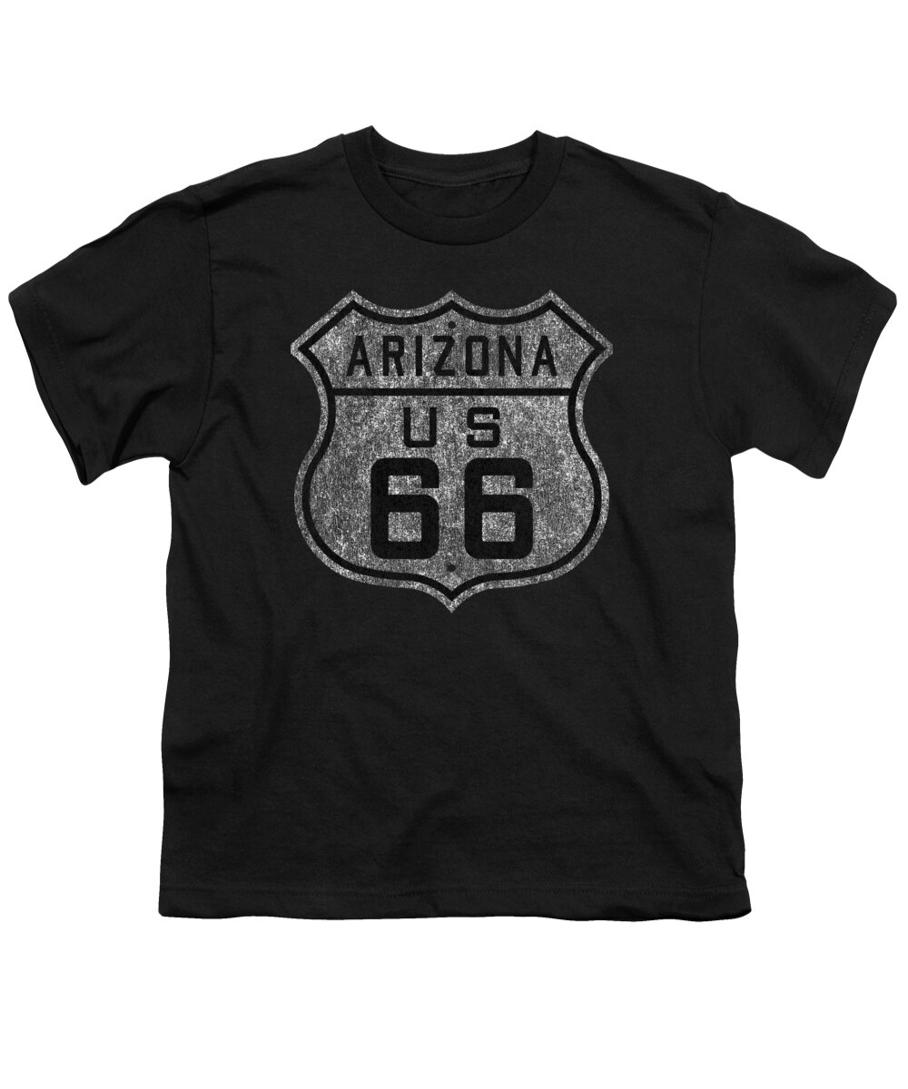 Funny Youth T-Shirt featuring the digital art Route 66 Retro by Flippin Sweet Gear