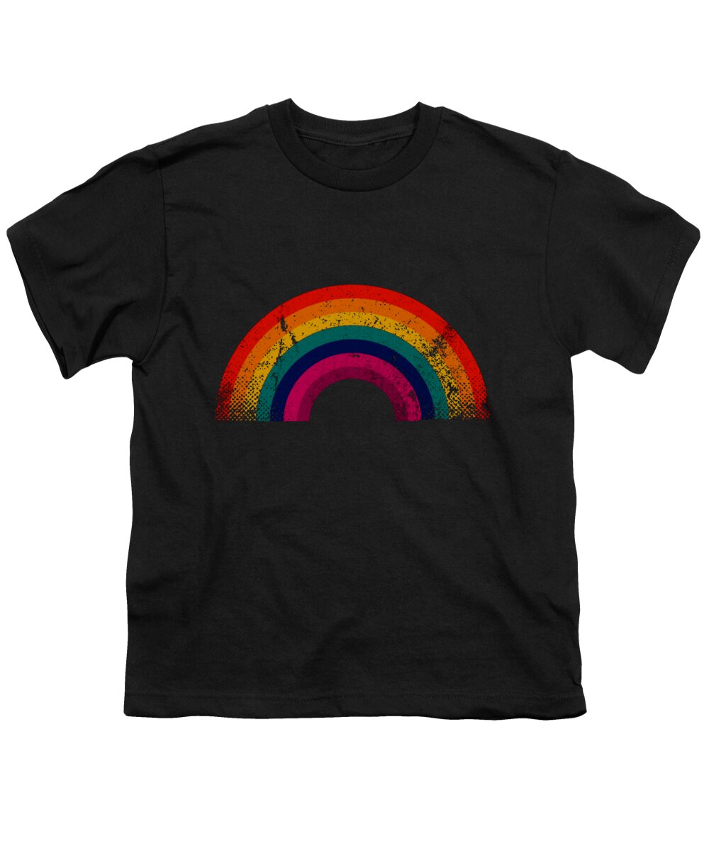 Civil Rights Youth T-Shirt featuring the painting Rubino Gay Pride LBGTQ Rainbow by Tony Rubino