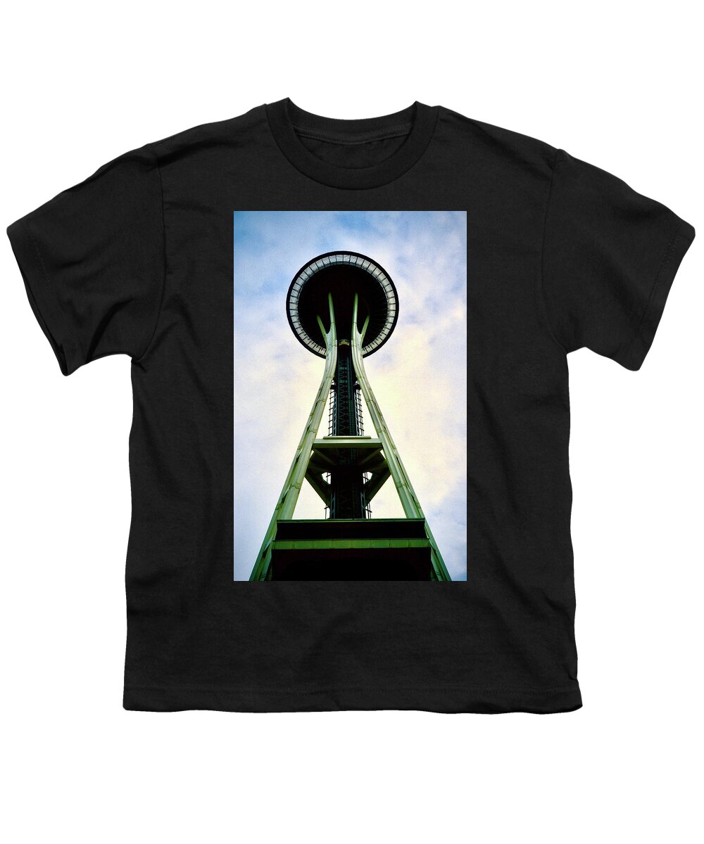  Youth T-Shirt featuring the photograph Seattle Space Needle by Gordon James