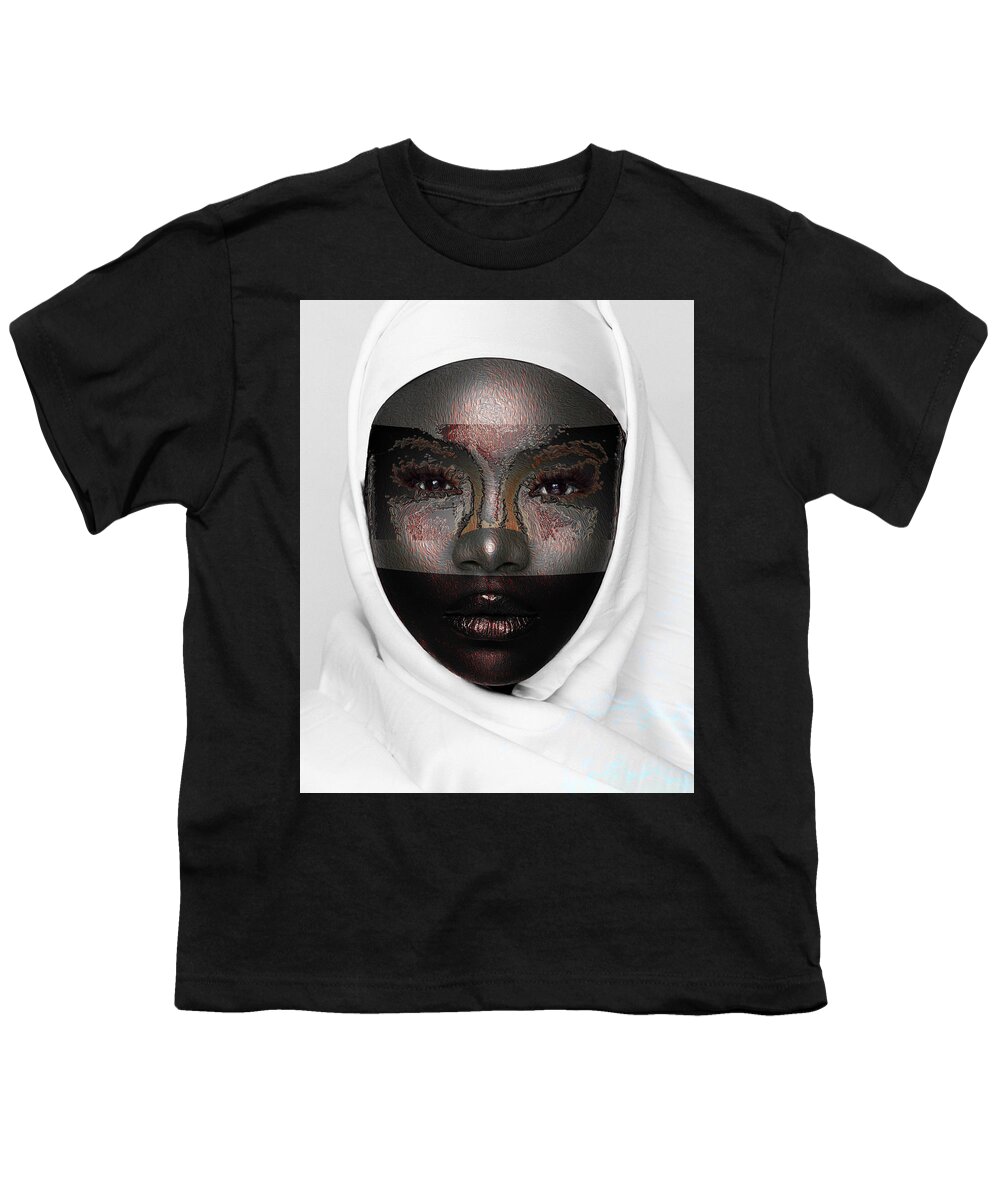 Shades Collection 1 Youth T-Shirt featuring the digital art Shades of Me 2 by Aldane Wynter