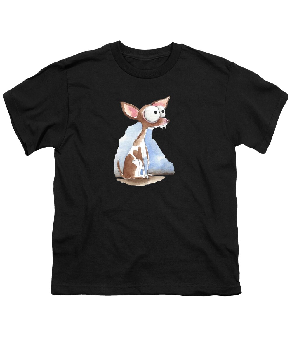 Puppy Youth T-Shirt featuring the painting Skinny Girl by Lucia Stewart