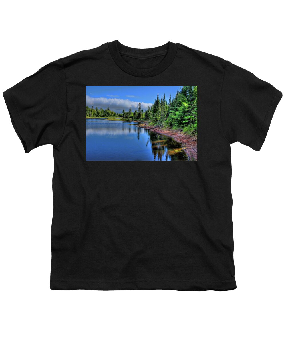 Backwater Youth T-Shirt featuring the photograph Storm Front Over The Willow Flowage by Dale Kauzlaric