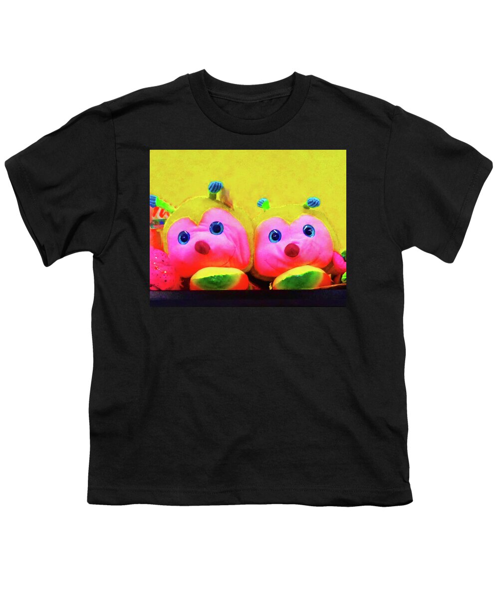 Toys Youth T-Shirt featuring the photograph Stuffed Bees by Andrew Lawrence