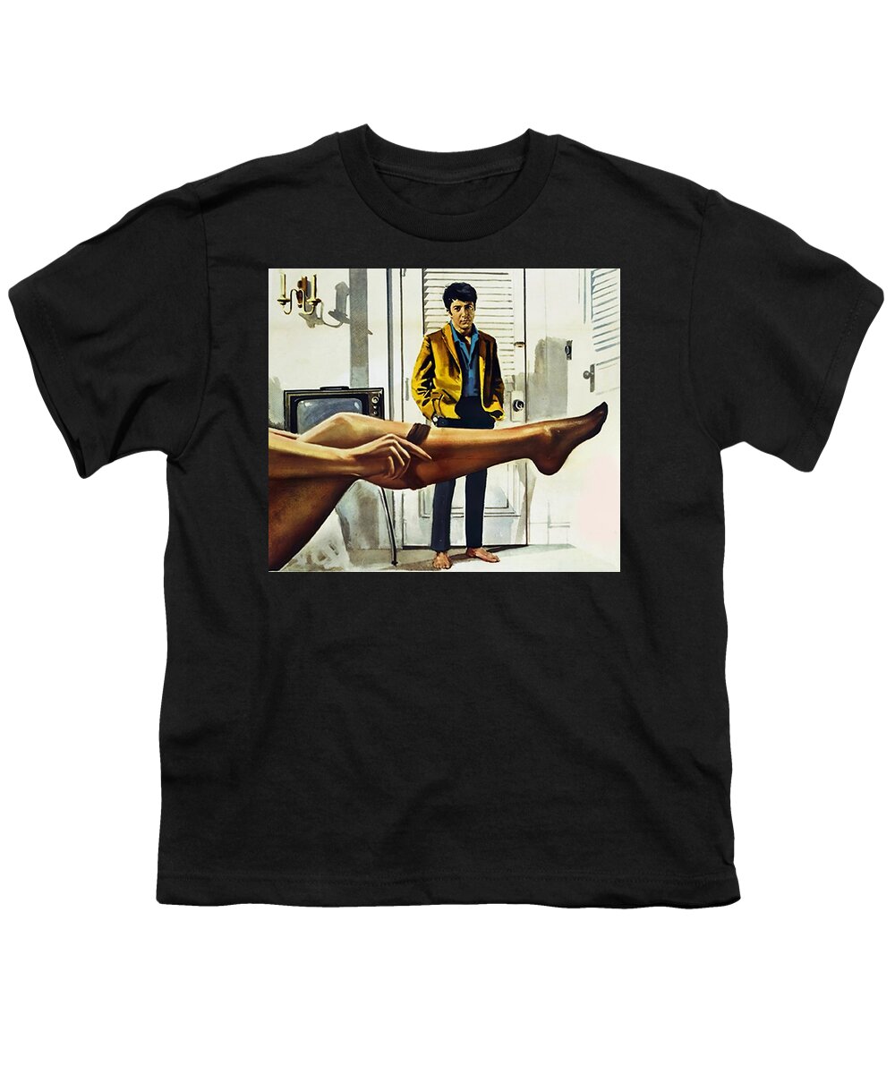 Graduate Youth T-Shirt featuring the painting ''The Graduate'', 1967, movie poster base painting by Movie World Posters