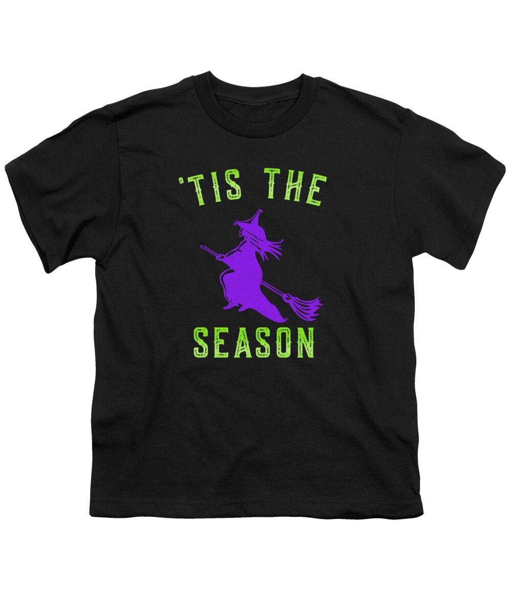 Cool Youth T-Shirt featuring the digital art tis The Season Halloween Witch by Flippin Sweet Gear