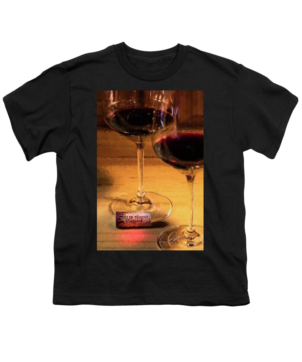 Cabernet Sauvignon Youth T-Shirt featuring the photograph Togni Wine 3 by David Letts