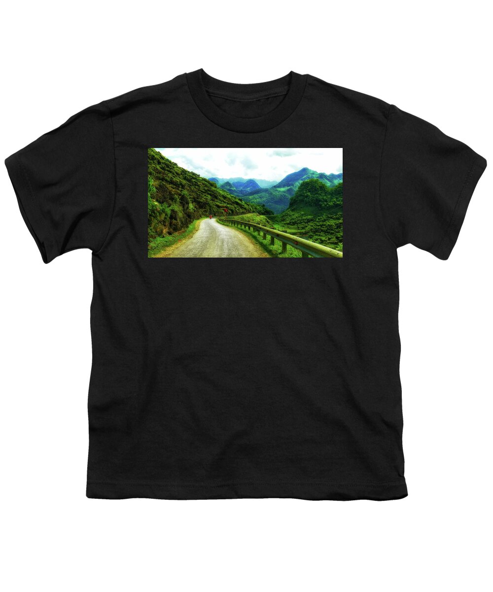 Travel Youth T-Shirt featuring the photograph Travel across mountain ranges by Robert Bociaga
