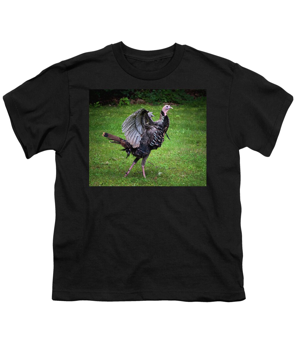 Turkey Youth T-Shirt featuring the photograph Turkey Strut by Steven Nelson