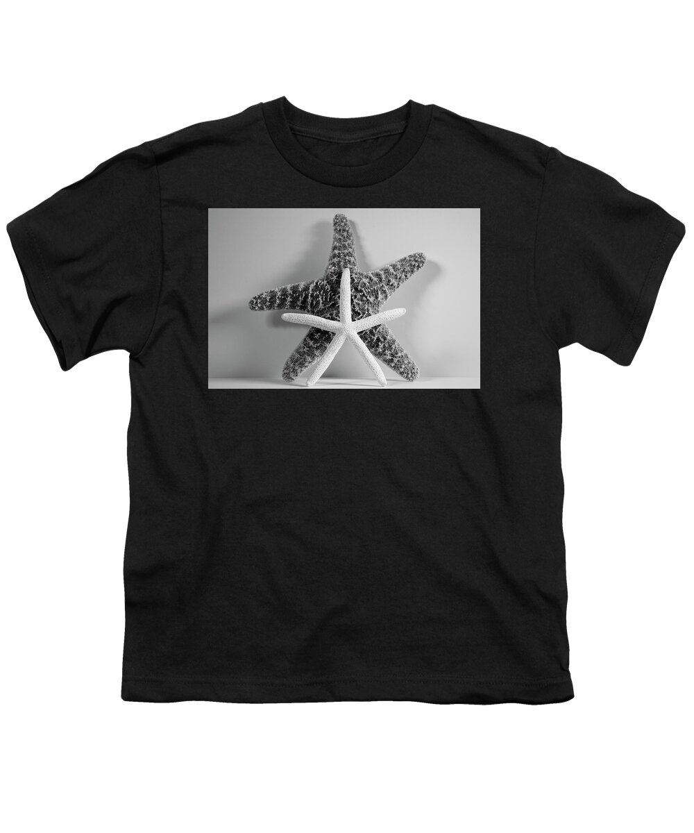 Starfishes Youth T-Shirt featuring the photograph Two Starfish by Angie Tirado