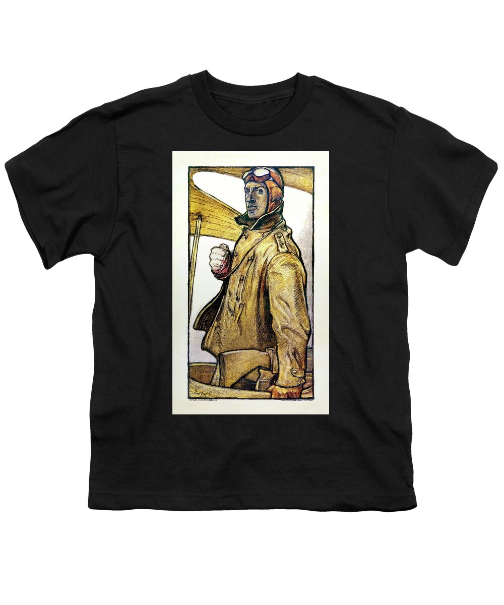 Wwi Pilot Youth T-Shirt featuring the photograph Und Ihr? No text by Weston Westmoreland