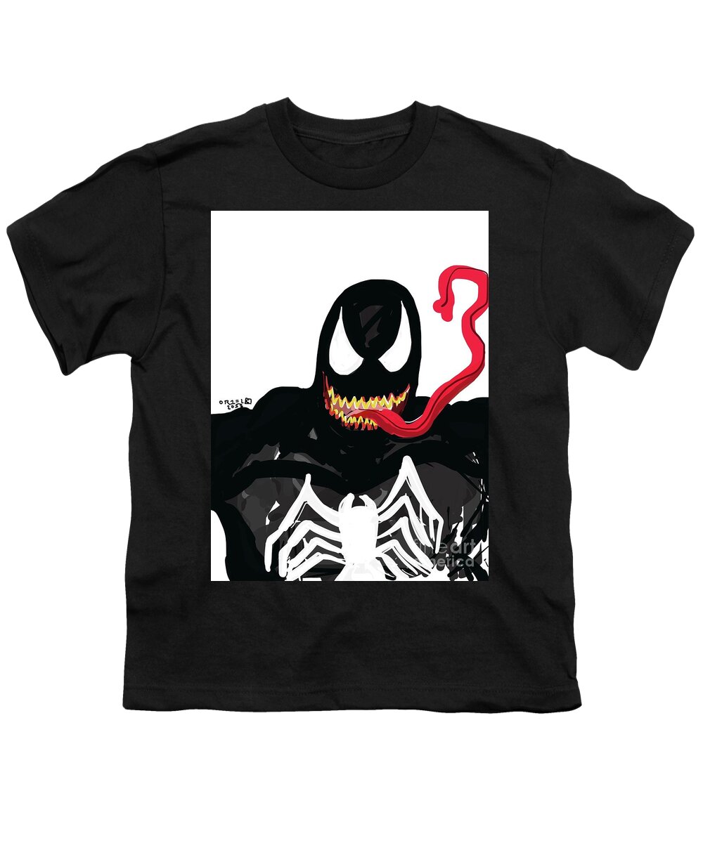  Youth T-Shirt featuring the painting Venom by Oriel Ceballos