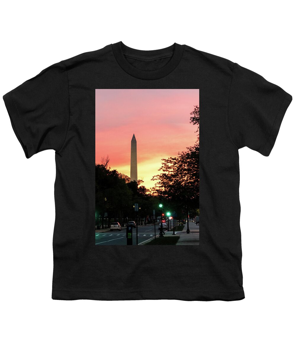 Washington Dc Youth T-Shirt featuring the photograph Washington sunset by Robert Miller