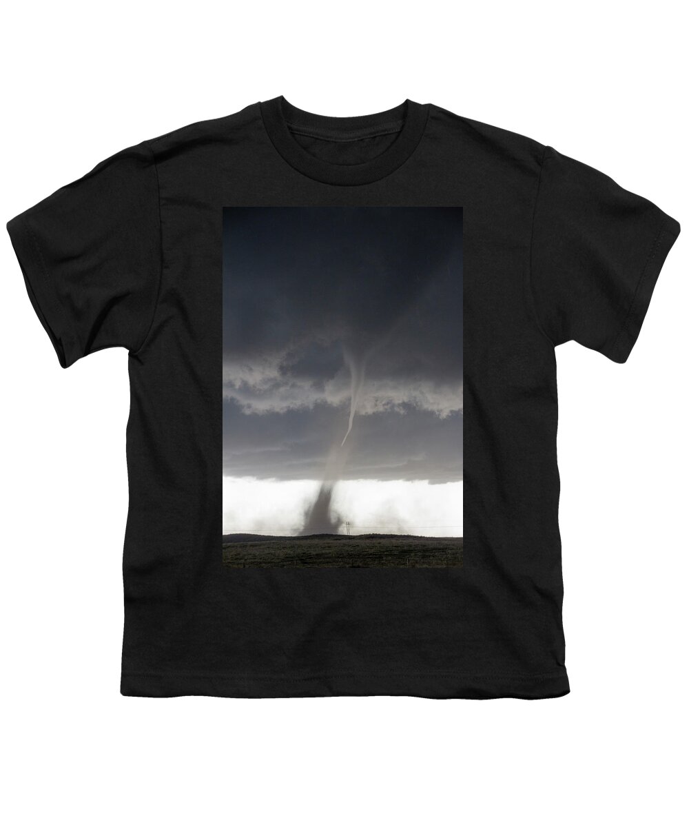 Nebraskasc Youth T-Shirt featuring the photograph Wray Colorado Tornado 064 by Dale Kaminski