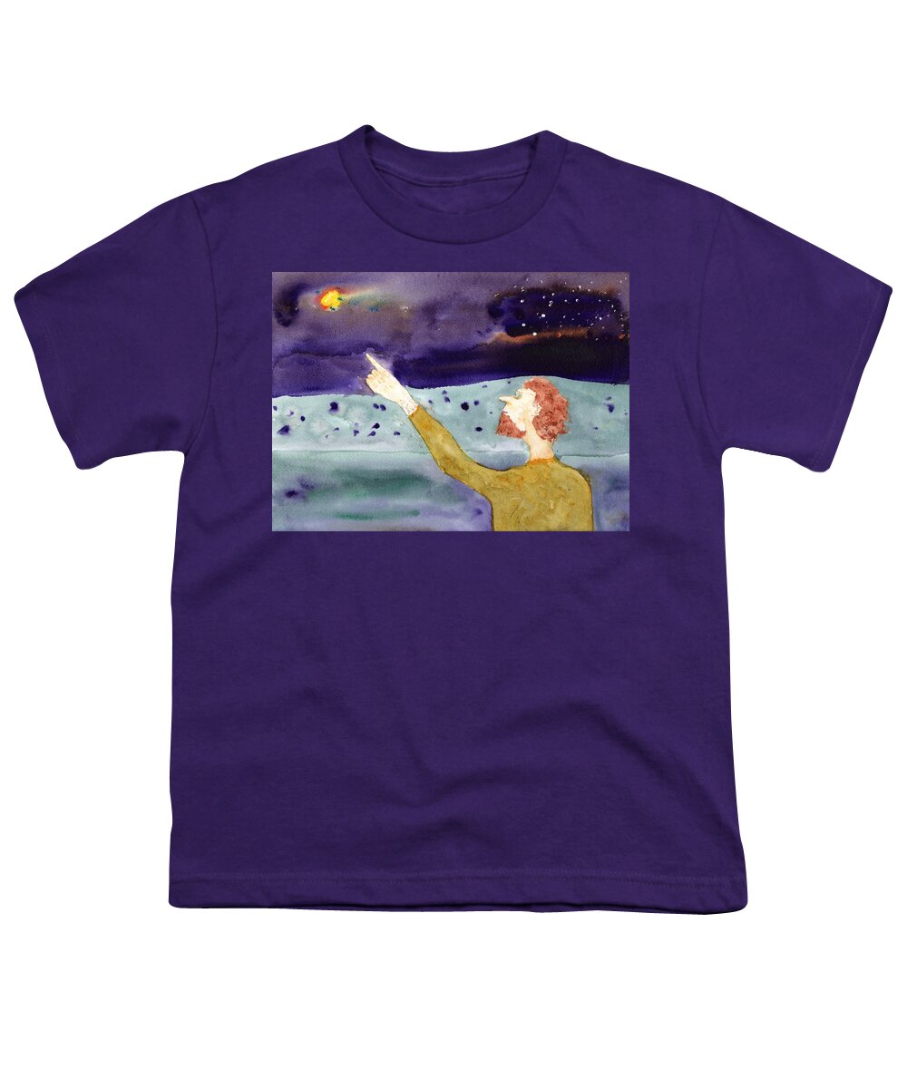 Jim Taylor Youth T-Shirt featuring the painting A sighting by Jim Taylor