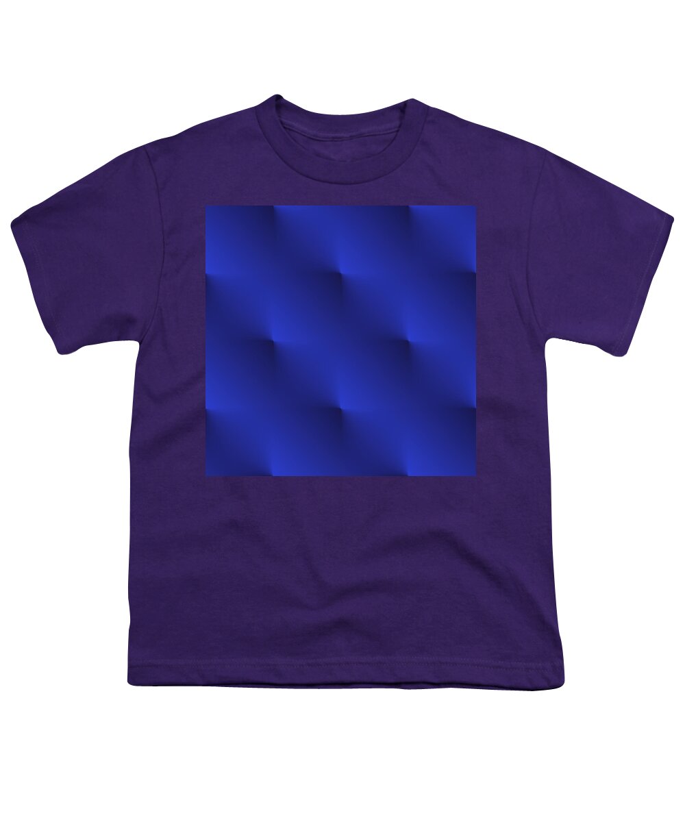 Antique Youth T-Shirt featuring the digital art Blue Velvet by Valentino Visentini