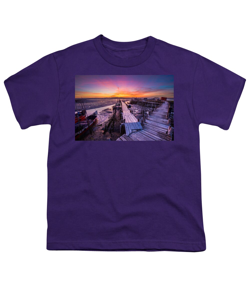 Landscape Youth T-Shirt featuring the photograph Colors of Carresquiera by Mark Rogers