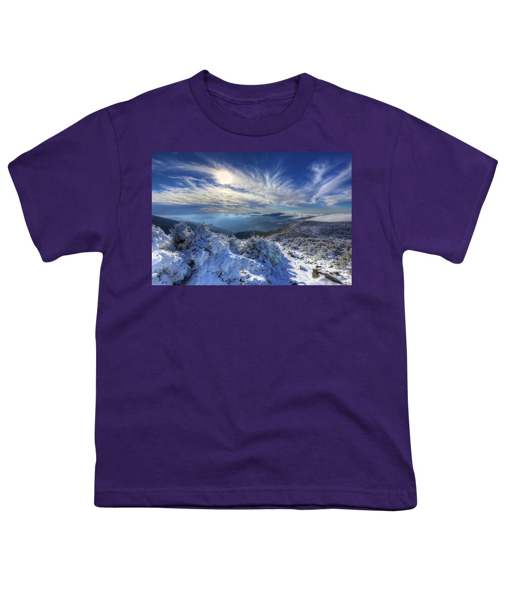 Heavenly Youth T-Shirt featuring the photograph Heavenly Winter Glow by White Mountain Images