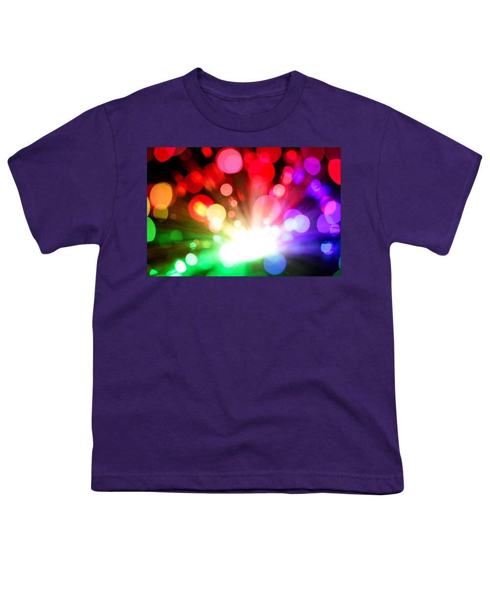 Abstract Youth T-Shirt featuring the photograph Let There Be More Light by Dazzle Zazz