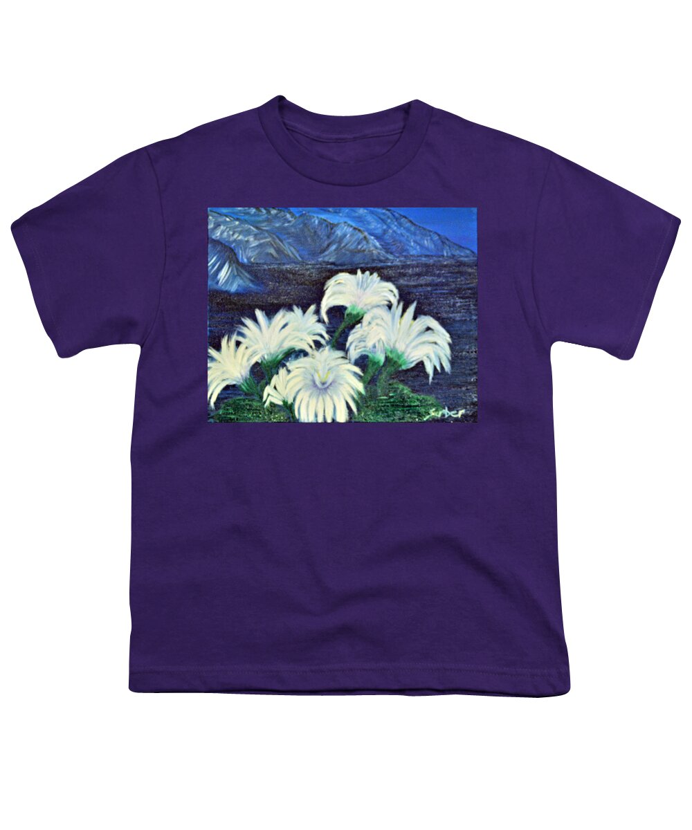 Flowers Youth T-Shirt featuring the painting Lillies by Suzanne Surber