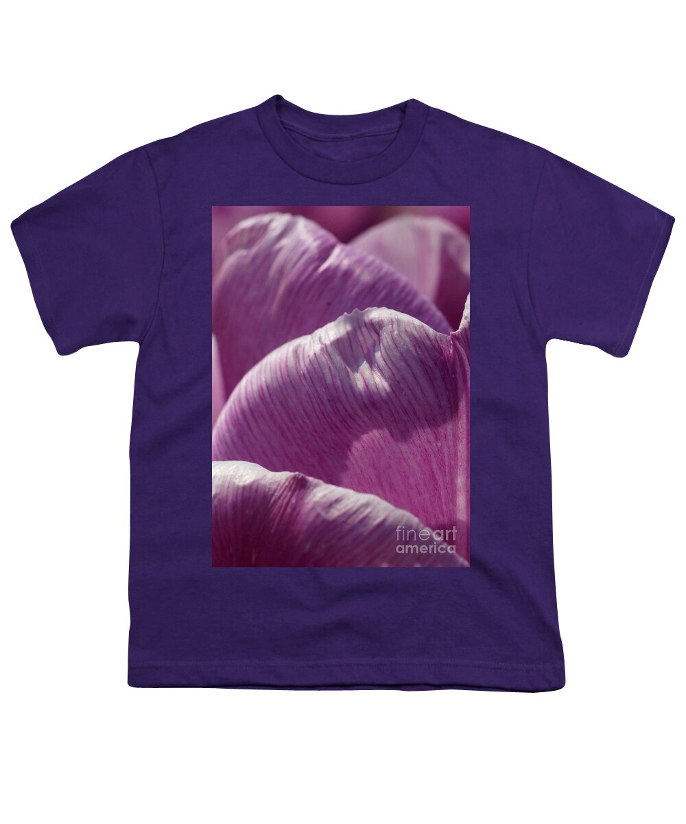 Nature Youth T-Shirt featuring the photograph Pink Tulip Calyx 6 by Rudi Prott