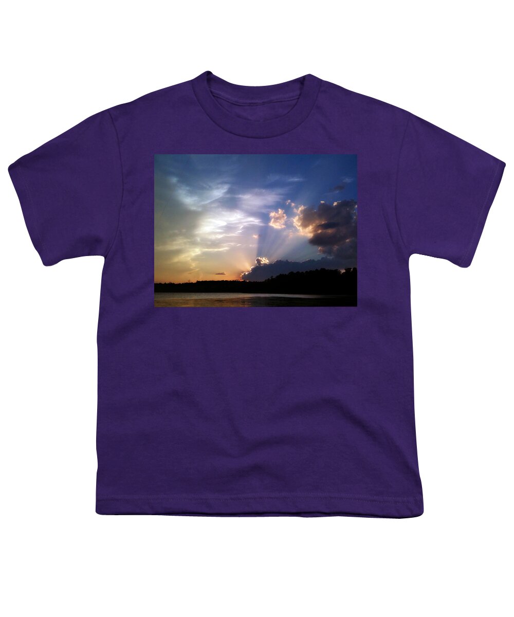 Beach Youth T-Shirt featuring the photograph Rayburn Rays by Max Mullins