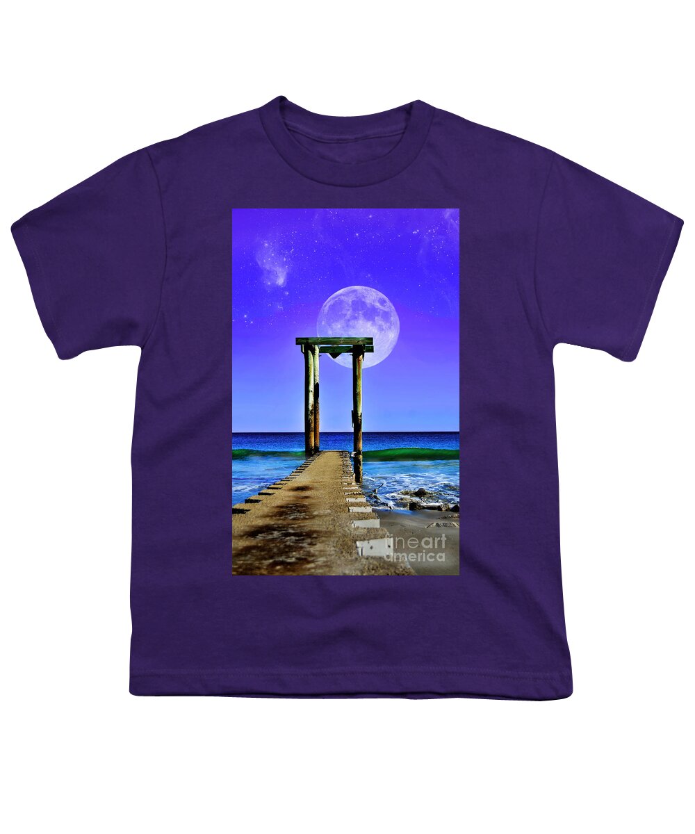 Scenic Youth T-Shirt featuring the photograph Temple Of The Atlantic by Kathy Baccari
