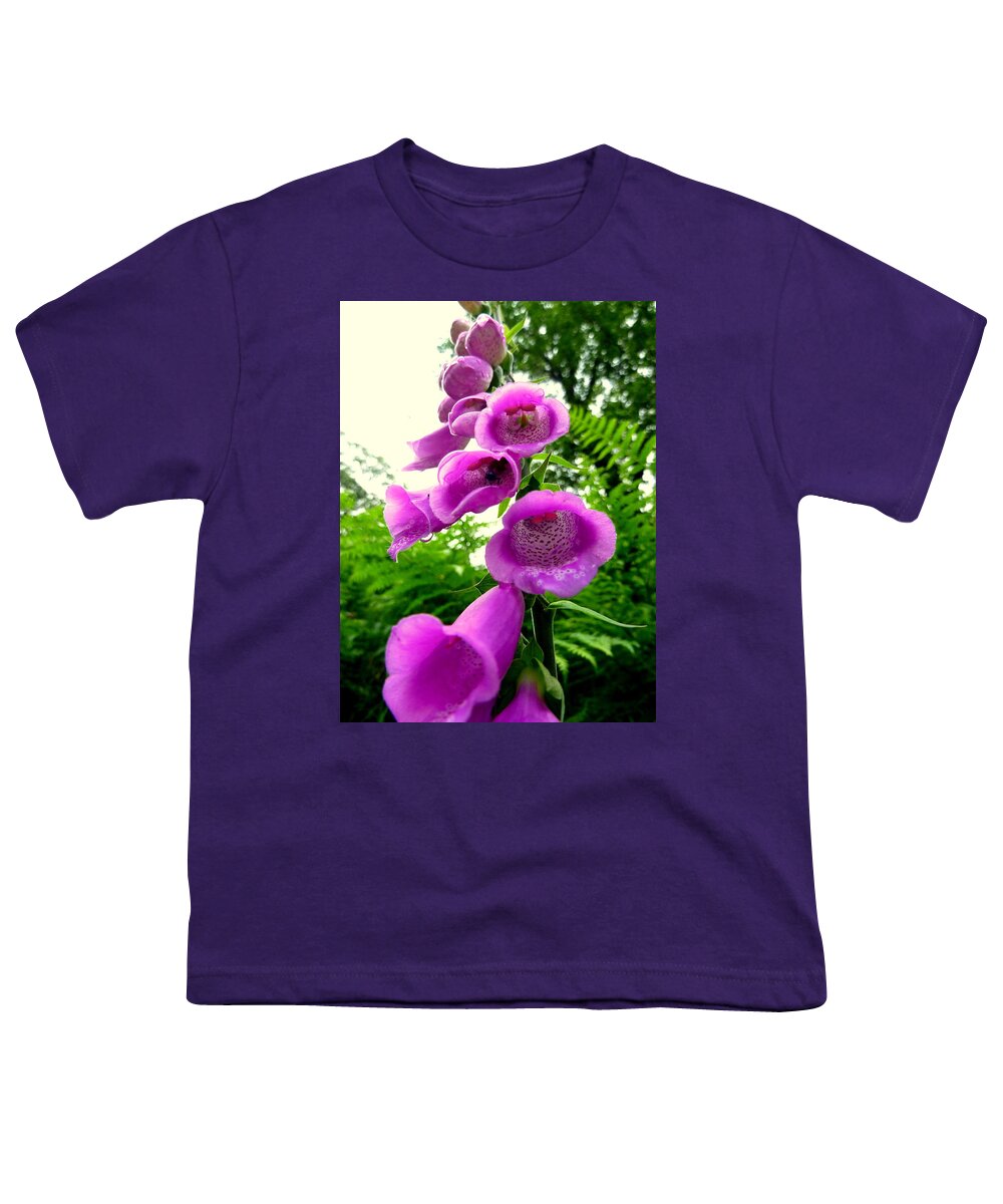 Foxglove Youth T-Shirt featuring the photograph Foxglove flower #4 by Lukasz Ryszka