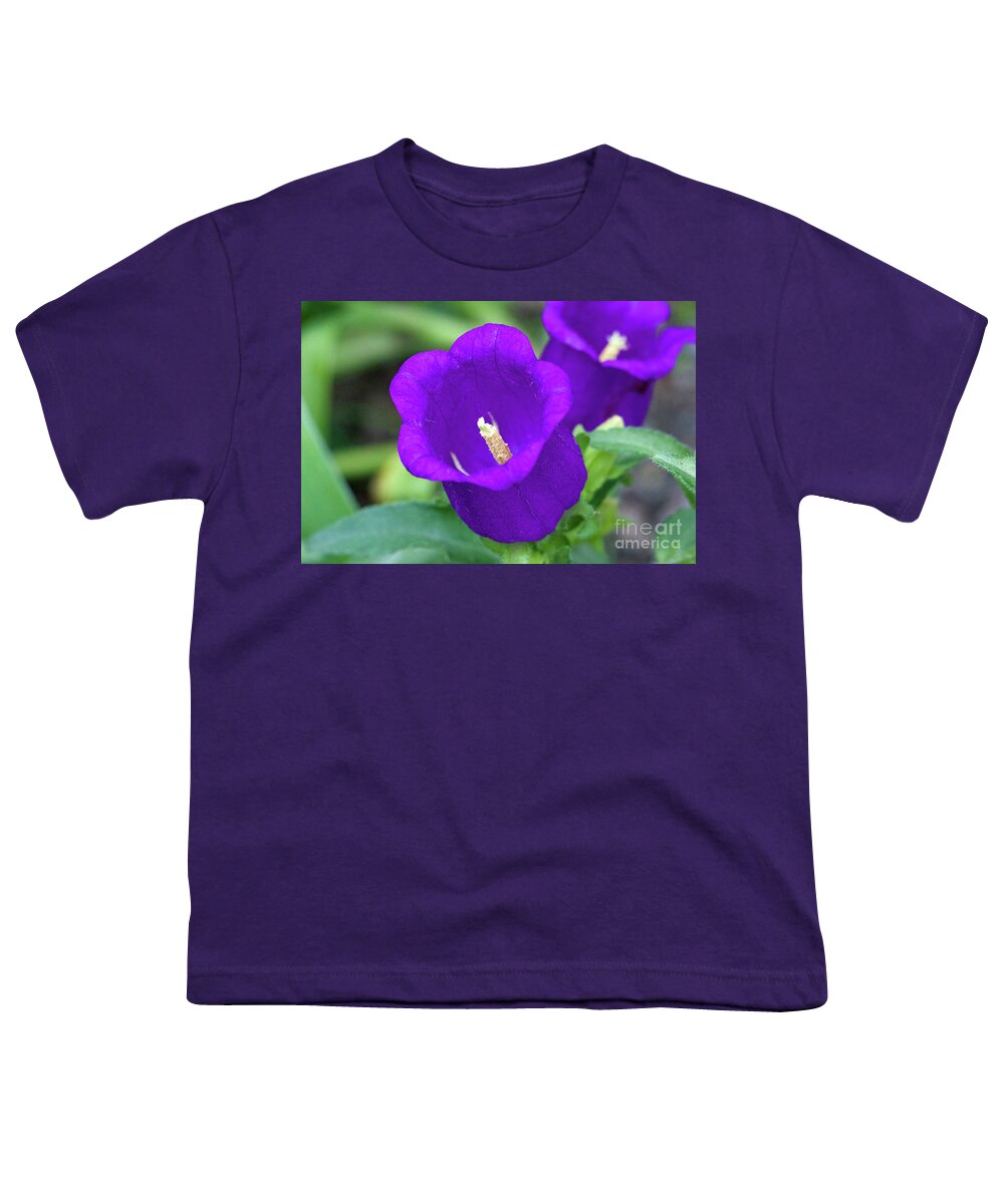 Purple Flower Youth T-Shirt featuring the photograph Deep Purple by Jim Gillen