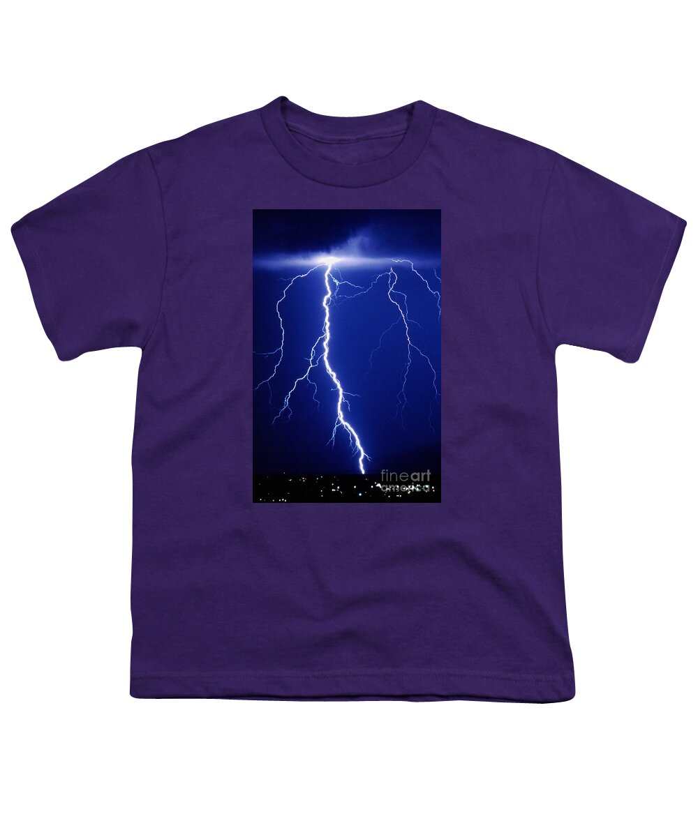 Cloud Youth T-Shirt featuring the photograph Lightning Bolt by Kent Wood