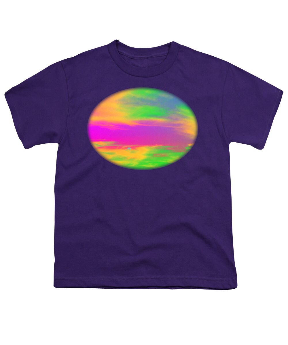 Color Colour Youth T-Shirt featuring the photograph Painted Sky - Abstract by Linda Hollis