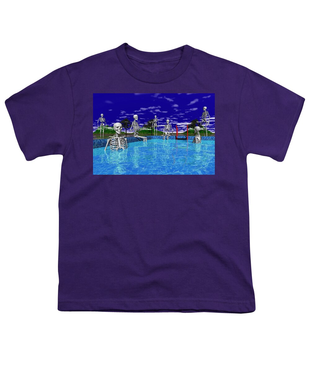 Pool Youth T-Shirt featuring the photograph Pool Party by Mark Blauhoefer