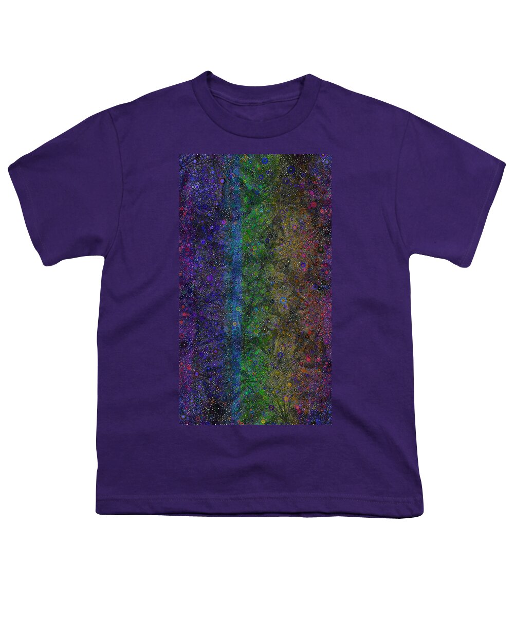 Percolatorapp Youth T-Shirt featuring the digital art Spiral Spectrum by Nick Heap