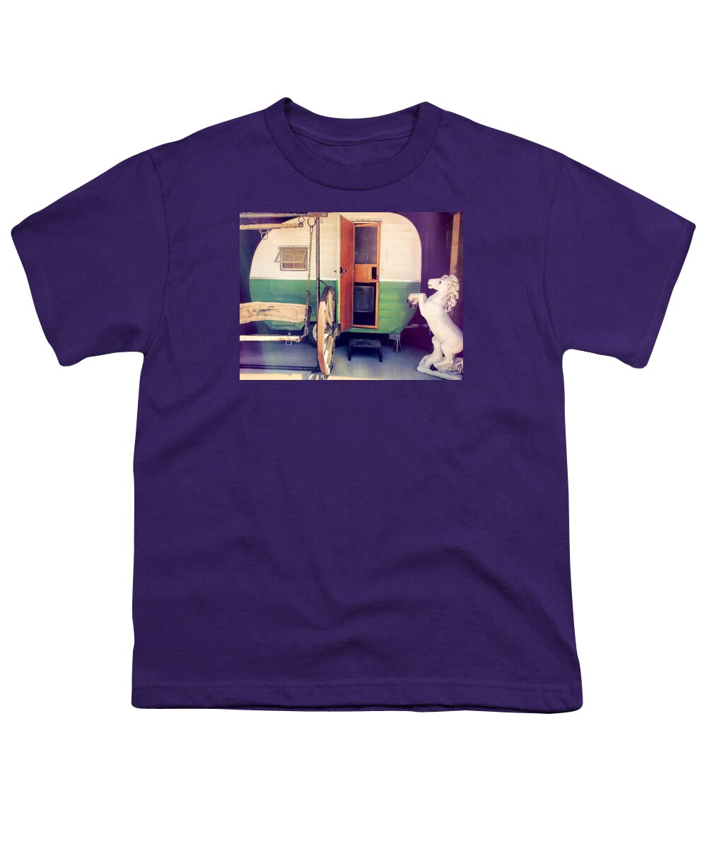 Trailer Youth T-Shirt featuring the photograph The Last Roundup by Dominic Piperata