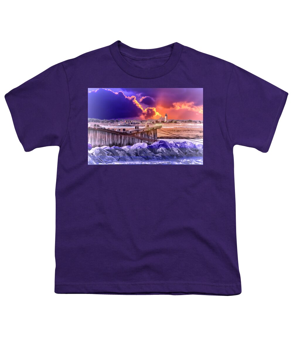 Mill Creek Youth T-Shirt featuring the photograph View From Mill Creek - Paint by Constantine Gregory