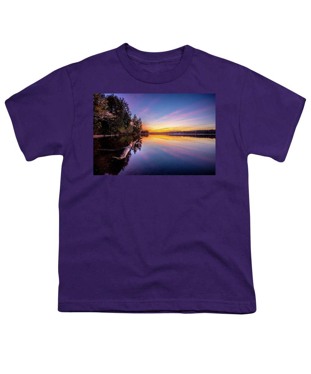 Davis Lake Youth T-Shirt featuring the photograph Davis Lake Sunset by Jordan Hill
