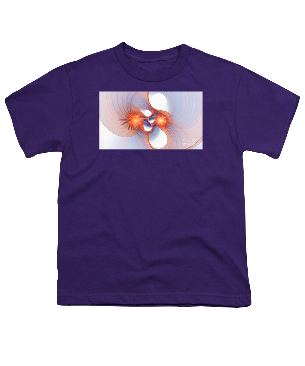Synesthesia Youth T-Shirt featuring the digital art Rainbow Music by Doug Morgan