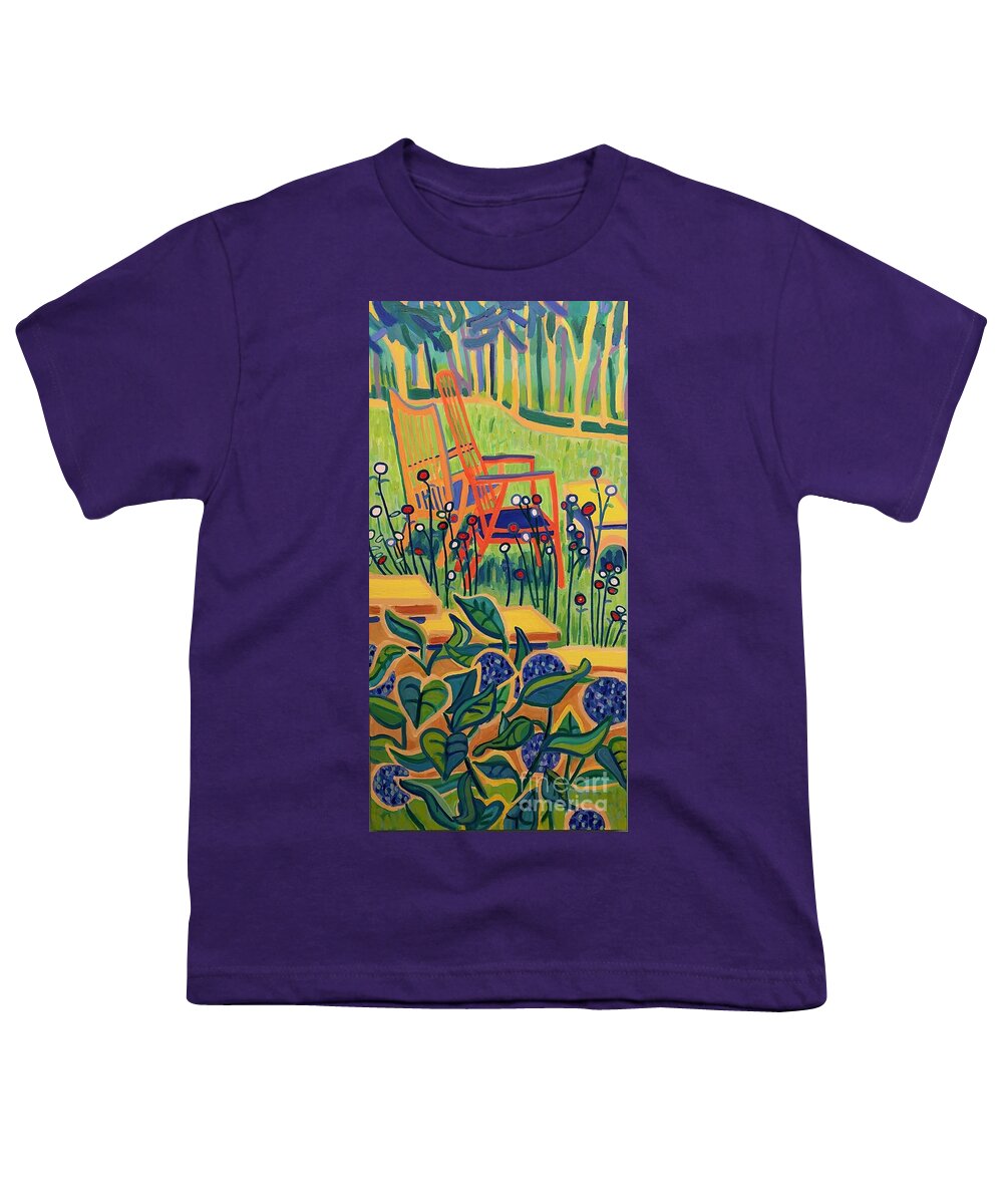 Summer Youth T-Shirt featuring the painting Sweet Peace by Debra Bretton Robinson