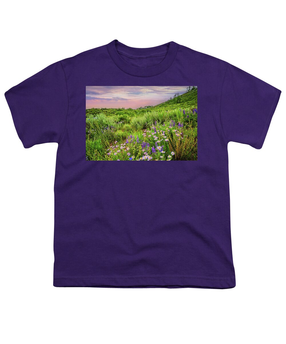Colorado Wildflowers Youth T-Shirt featuring the photograph Purple Beauty #2 by Lynn Bauer