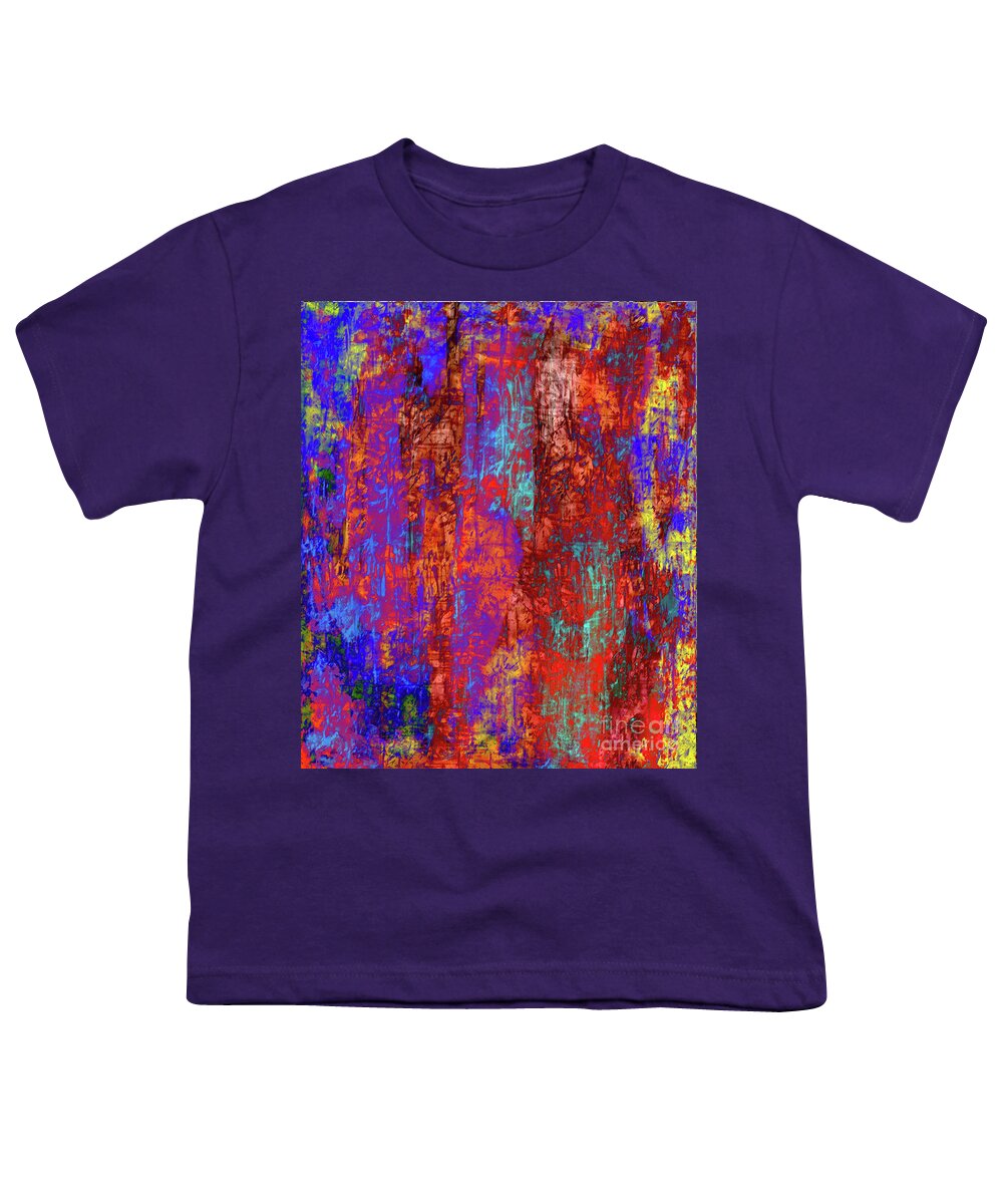 A-fine-art Youth T-Shirt featuring the painting Abstracts Special Effects 15A by Catalina Walker