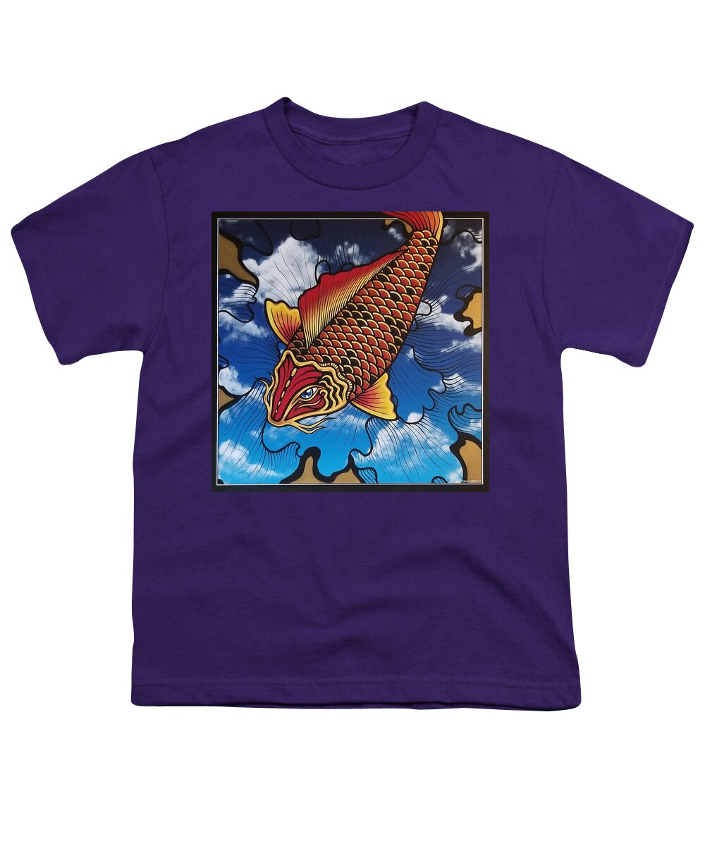  Youth T-Shirt featuring the painting Flight of Fancy by Bryon Stewart