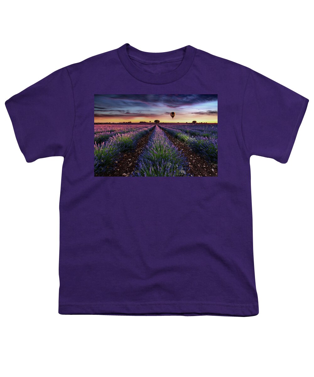 Lavender Youth T-Shirt featuring the photograph Flying without wings by Jorge Maia
