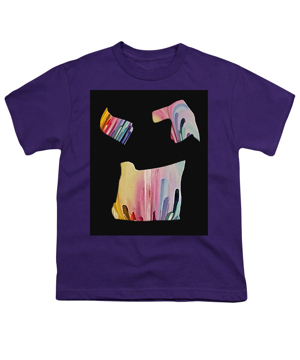 Abstract Art Youth T-Shirt featuring the digital art Fragments of My Imagination by Ronald Mills