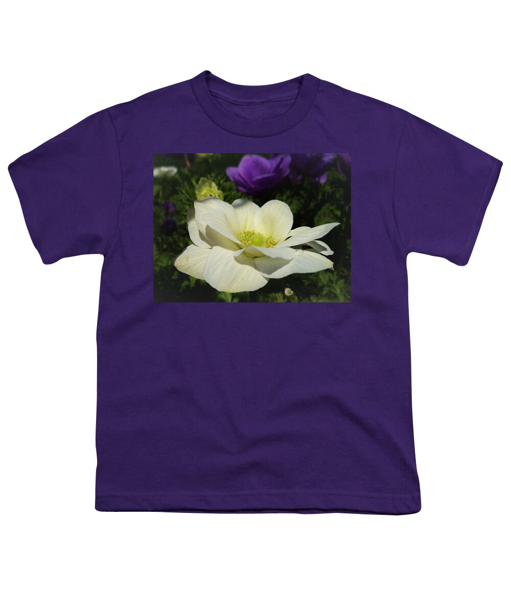 Windflowers Youth T-Shirt featuring the digital art King Windflowers by Pamela Smale Williams