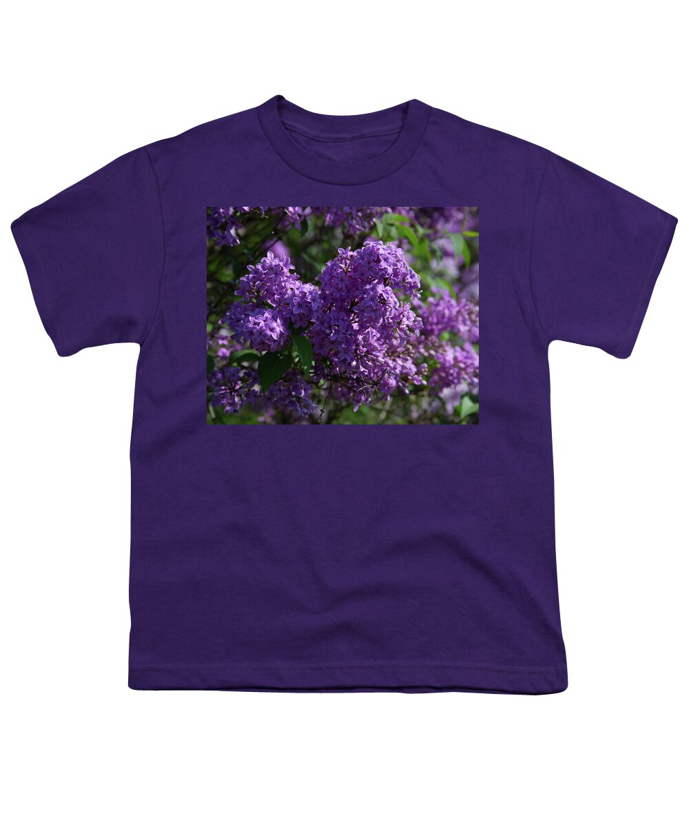 Flowers Youth T-Shirt featuring the photograph Lilacs at Highland Park by Flinn Hackett