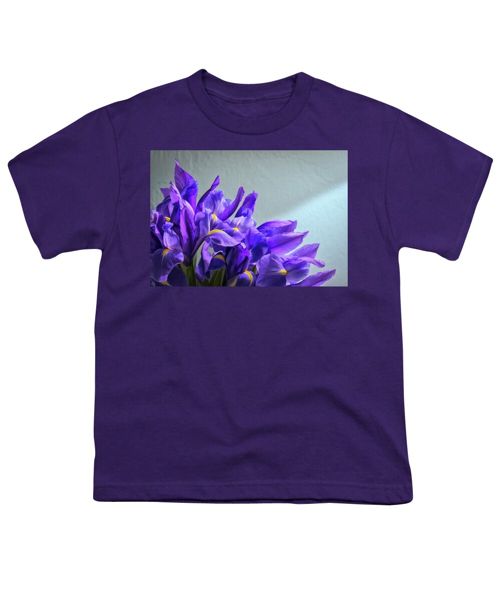 Iris Youth T-Shirt featuring the photograph Playful Iris by Ginger Stein