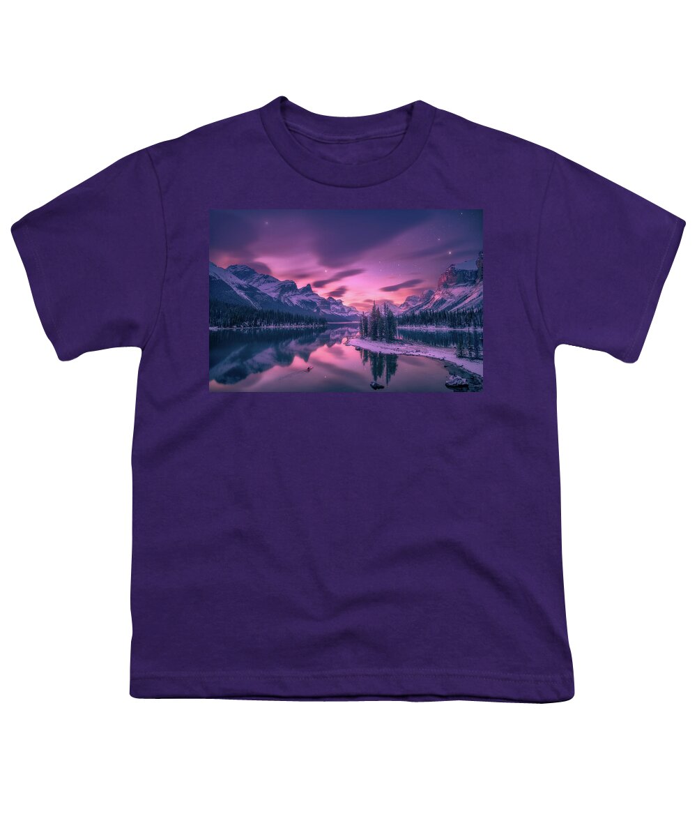 Night Youth T-Shirt featuring the photograph Sprit Islands under Twilight by Henry w Liu