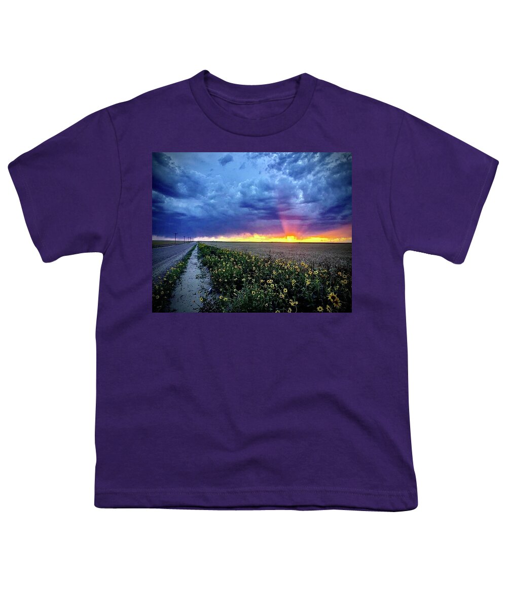 Sunset Youth T-Shirt featuring the photograph Sunset 3 by Julie Powell