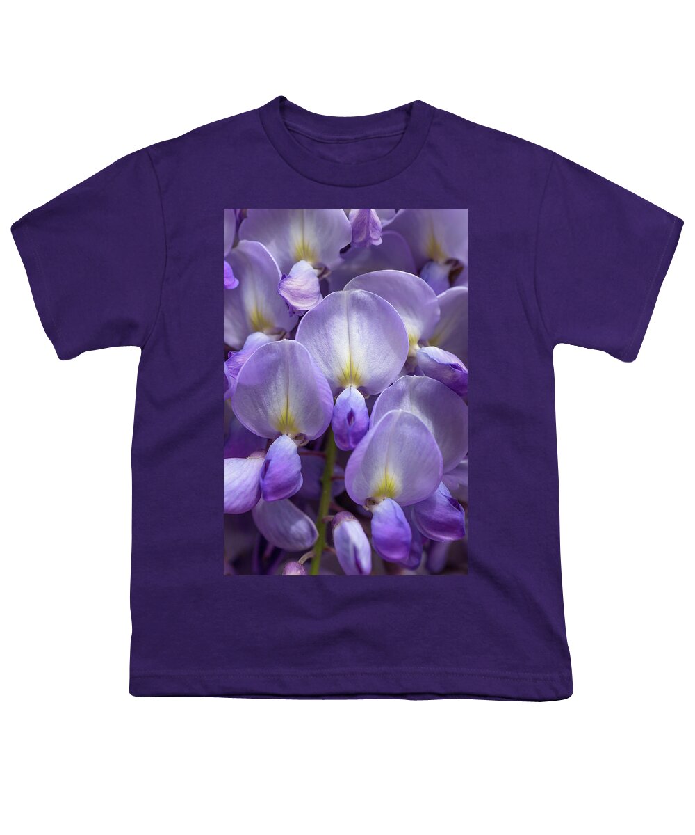Wisteria Youth T-Shirt featuring the photograph Wisteria by Olivier Parent