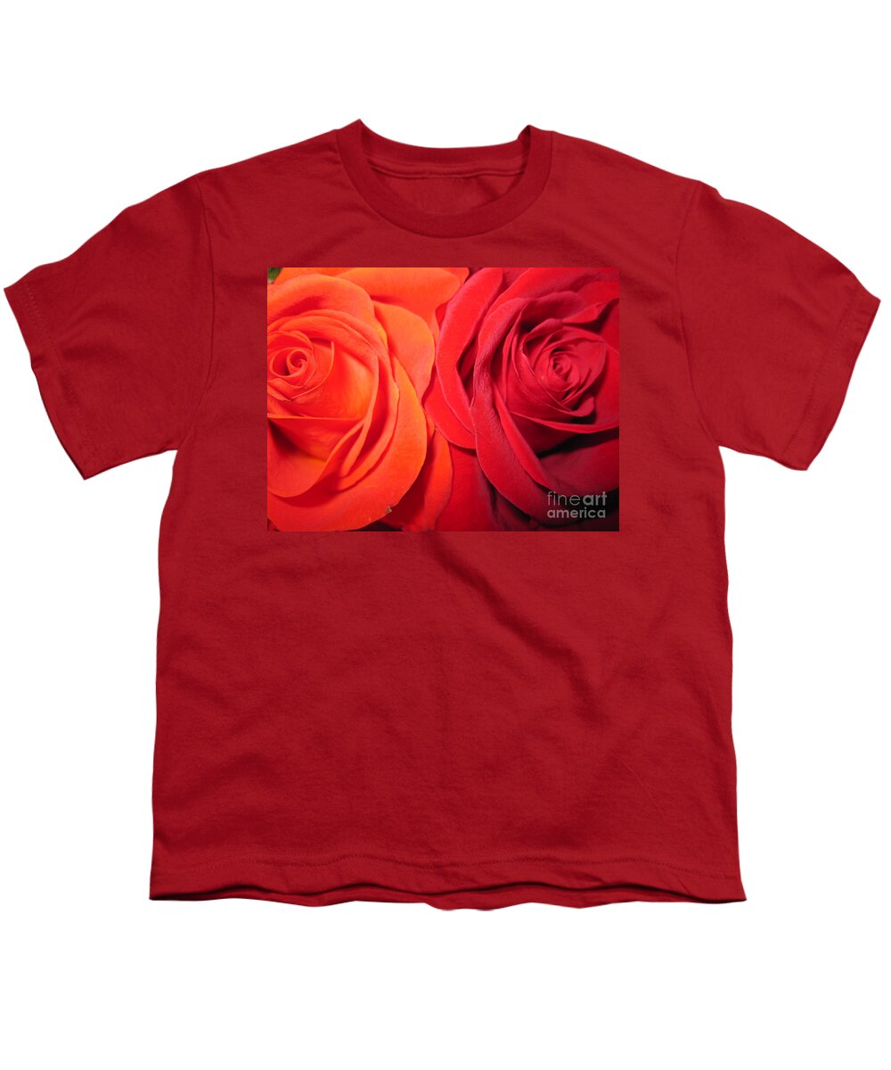 Floral Youth T-Shirt featuring the photograph Rose Duet 2 by Tara Shalton