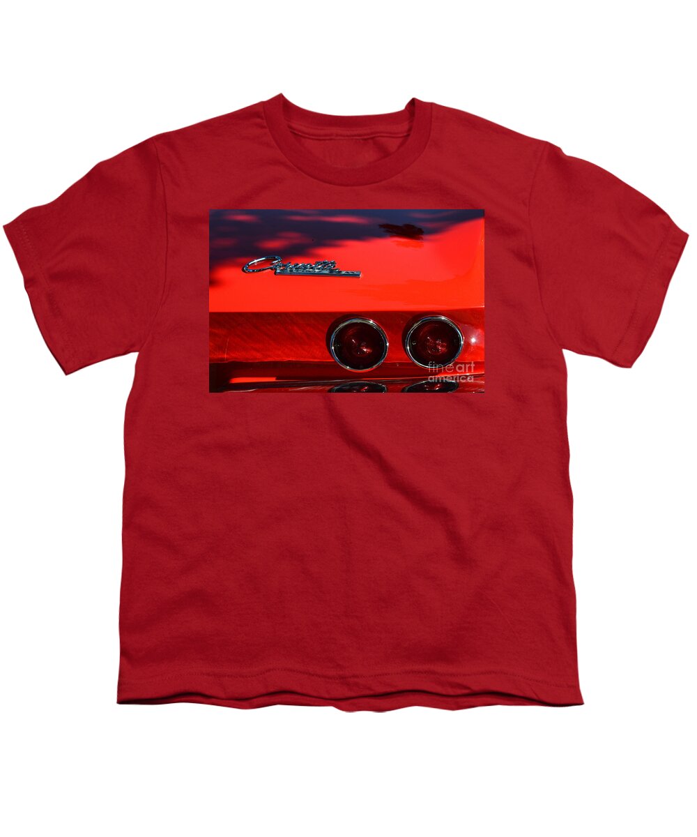  Youth T-Shirt featuring the photograph Orig F. Injected 63 Corvette Stingray #1 by Dean Ferreira